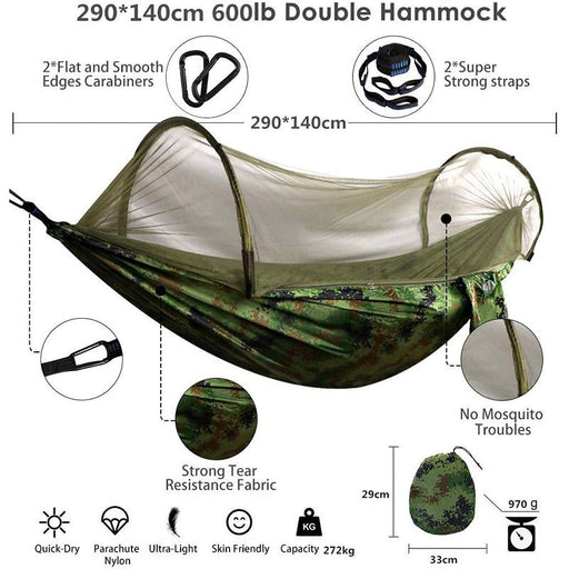 Camping Hammock with Mosquito Net and Rainfly Tarp - Gear Elevation