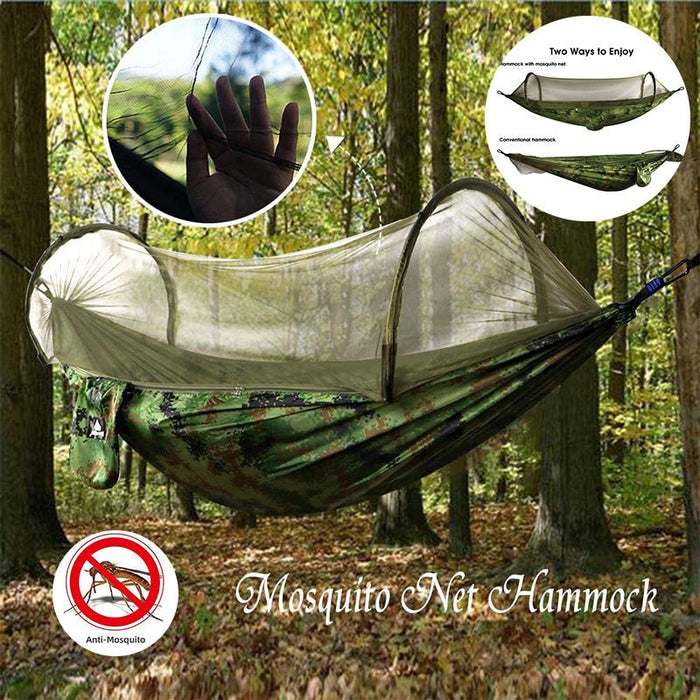 Camping Hammock with Mosquito Net and Rainfly Tarp - Gear Elevation