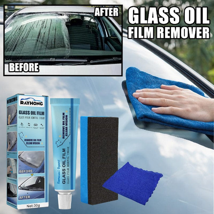 Car Glass Oil Film Cleaner - Glass Polishing Degreaser Cleaner Oil Film Cleaning Polishing Paste For Bathroom, Window Glass Windshield - Gear Elevation
