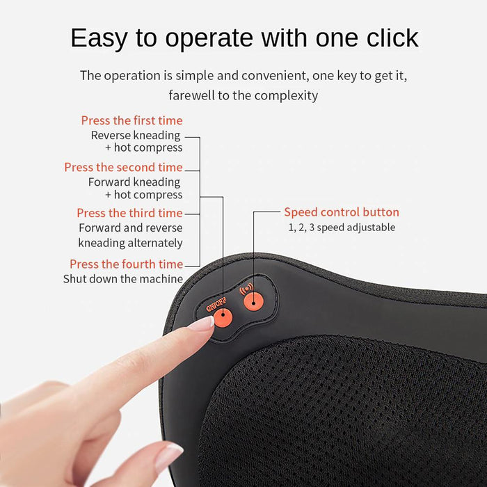 Car&Home Upgraded Electric Massage Pillow - Gear Elevation