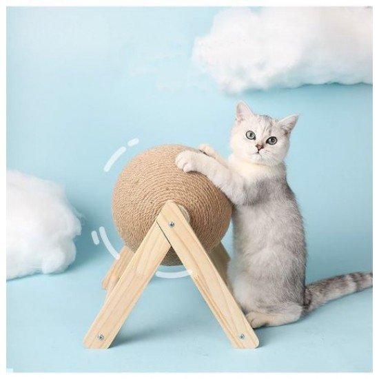 Cat Scratching Ball - Rope Ball Board Grinding Paws Toys - Gear Elevation