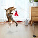 Cat Wand Toy - Recreational Cats Teaser Feather Stick Toy with Suction Cup - Gear Elevation