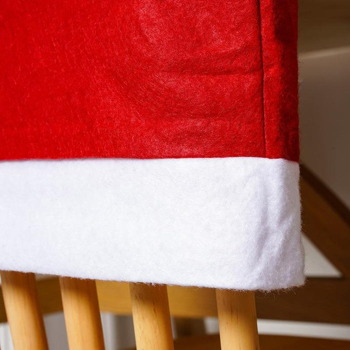 Christmas Santa Hat Chair Covers - Festive Chair Elegance ( 2 pcs ) - Gear Elevation