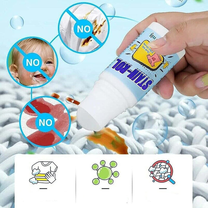 Clothing Stain Remover Roller - Stain Remover Roller-Ball Cleaner for Clothes, Ideal for Emergency Stain Removal - Gear Elevation