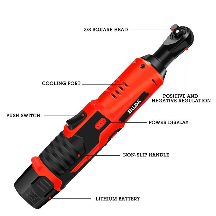 Cordless Electric Wrench - Electric Ratchet Rench - Gear Elevation