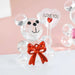 Crystal Bear Glass Rose - Glass Ornaments For Gifts, Home Decoration Accessories - Gear Elevation