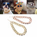 Cuban Link Thick Gold Chain Pets Safety Collar - Gear Elevation