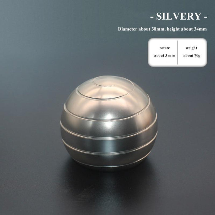 Desktop Stress Relief Toy Aluminum Alloy Hypnosis Rotary Gyro - Gear Elevation