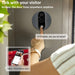 Digital Door Viewer - 1080P WiFi DoorBell Eye Peephole Camera with Monitor 4.3 Inch LCD Screen Motion Detection - Gear Elevation