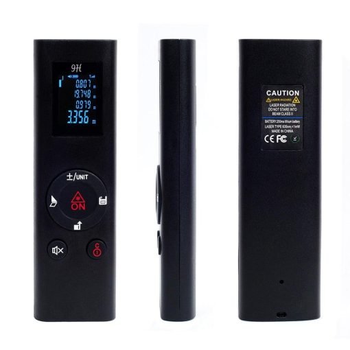 Digital Laser Distance Meter - Rechargeable Portable Handheld Laser Range Finder Tape - Gear Elevation