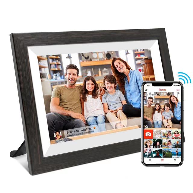 Digital Photo Frame - 10.1 Inch Wi-Fi Digital Picture Frame Easy to Share Videos via Frameo APP, Auto-Rotate & Wall Mountable - Gear Elevation