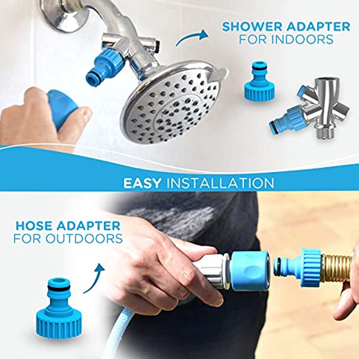 Dog Bath Brush Sprayer and Scrubber Tool - 2 in 1 Pet Grooming Supplies, Dog Wash with Hose and Shower Attachment - Gear Elevation