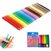 Durable Anti-Roll & Non-Sticky Triangle Crayon Set - Colorful Non-toxic Paint Wax Triangle Stick Crayons For Children Kids Toddler Kindergarten - Gear Elevation