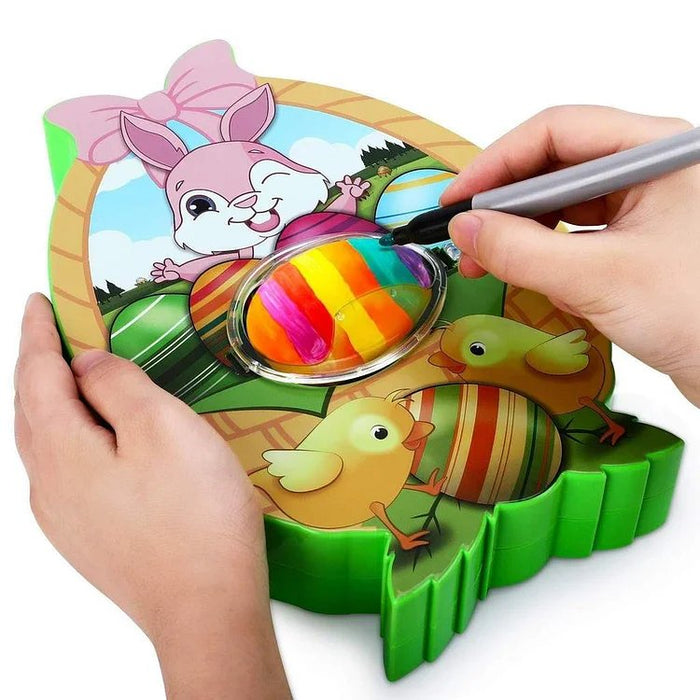 Easter Egg Decorating Kit - DIY Egg Spinner Machine Accessories Craft Educational Toy Coloring Kit for Children - Gear Elevation