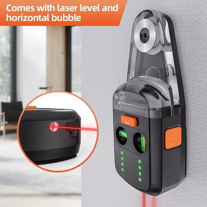 Electric Drill Dust Collector with Laser Level - Electric Suction Vacuum Drill Dust Collector for Hammer Screwdriver - Gear Elevation