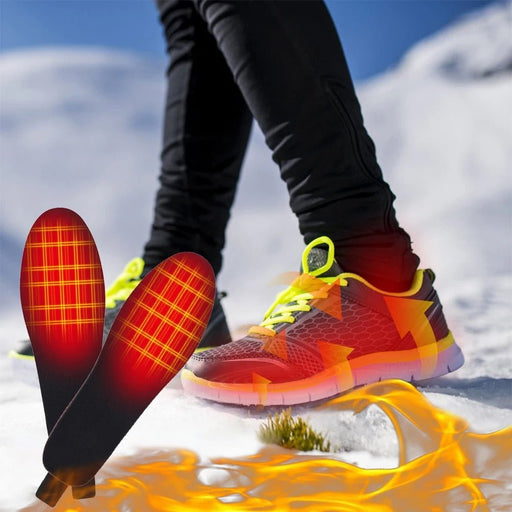 Electric Heated Insoles - Remote Control, Foot Warmers USB Heated Insoles for Men and Women for Outdoor Sports and Indoor Warmth - Gear Elevation