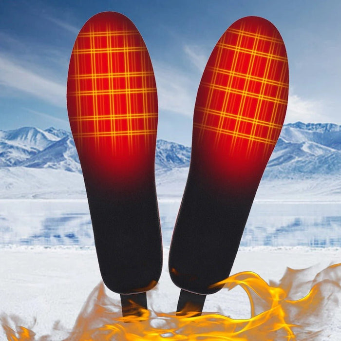 Electric Heated Insoles - Remote Control, Foot Warmers USB Heated Insoles for Men and Women for Outdoor Sports and Indoor Warmth - Gear Elevation
