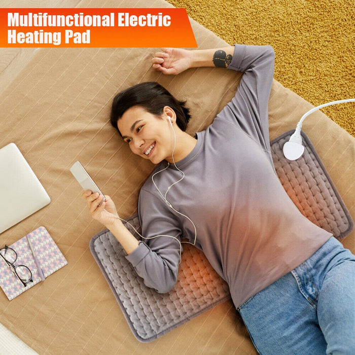 Electric Heating Pad - Best Heating Pad for Back Pain and Cramps Relief - Gear Elevation