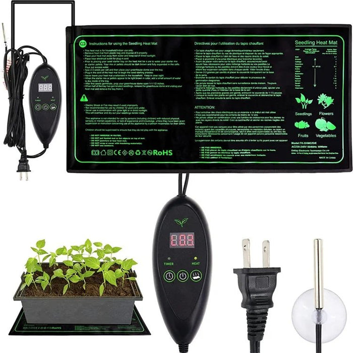 Electric Seedling Heat Mat Waterproof Heating Pad for Plants & Animals - Hydroponic Heating Pad for Seed Starting Greenhouse Rooting Germination - Gear Elevation
