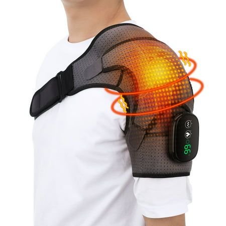 Electric Shoulder Massager Heating Pad - Shoulder Pad Shoulder Support Belt Joint, Arthritis, Pain Relief and Physiotherapy - Gear Elevation