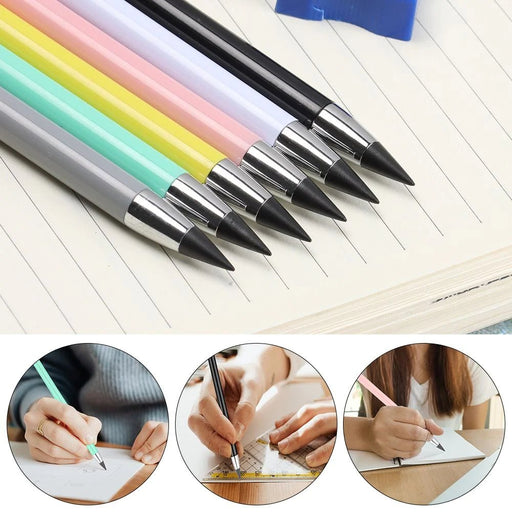 Eternal Pencil - Everlasting Infinity Pencil with Eraser for Writing, Sketch, Drawing - Gear Elevation