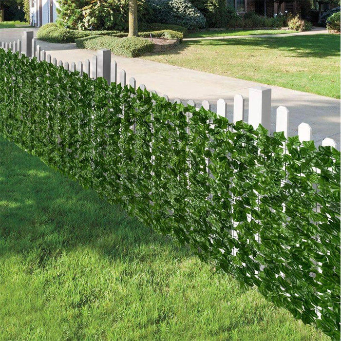 Expandable Faux Ivy Privacy Fence - Fencing Panel for Backdrop, Garden, Patio and Home Decor - Gear Elevation