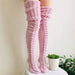 Extra Long Knitted Socks - Fashionable and Warm Long Socks for Women - Gear Elevation