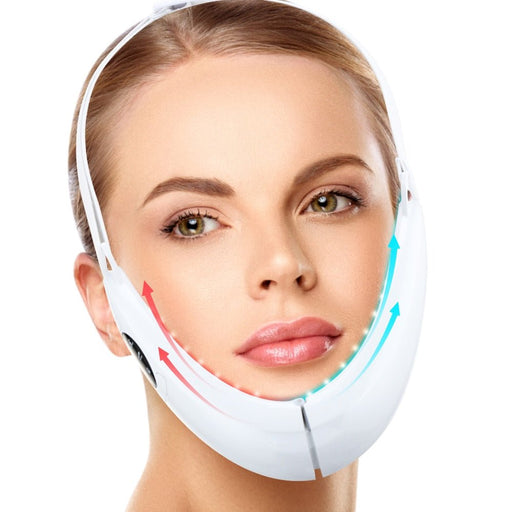 Facial Lifting EMS Massage Device with LED Photon Therapy Face Slimming Vibration Massage - Gear Elevation