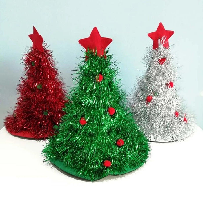Festive Christmas Tree Hat - Holiday Theme Hat, Santa Hats - Gear Elevation