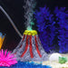 Fish Tank Volcano Bubbler Aquarium LED Lights - Aquarium Volcano Ornament Kit with Air Stone Bubbler Fish Tank Decorations - Gear Elevation