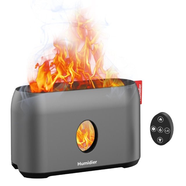Flame Mist Humidifier with Remote Control (200ml) - Gear Elevation