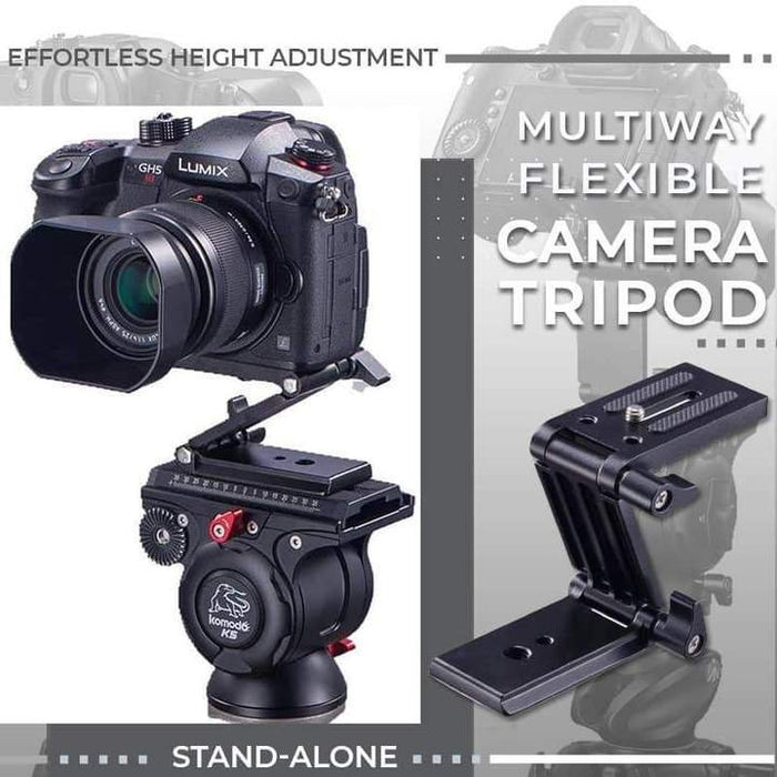 Flexible Camera Tripod - Compact Folding Bracket Mount Fits Most DSLR Camera - Gear Elevation