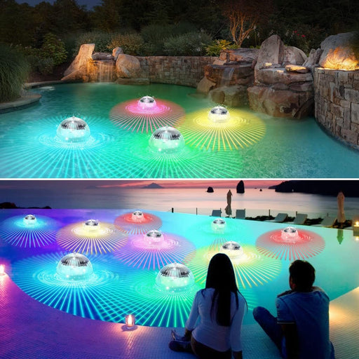 Floating Swimming Pool Disco Light - Solar Powered Water Drift LED Light - Gear Elevation