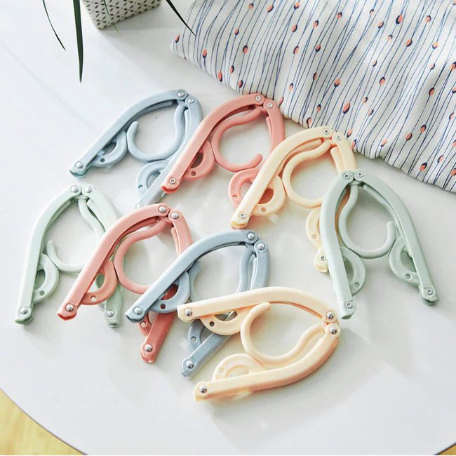 Foldable Clothes Hanger - Portable Clothes Hanger Space Saving Travel Camping Foldable Hangers - Gear Elevation