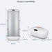 Foldable Electric Clothes Dryer - Electric Clothes Dryer Heated Clothes Airer with Cover - Gear Elevation