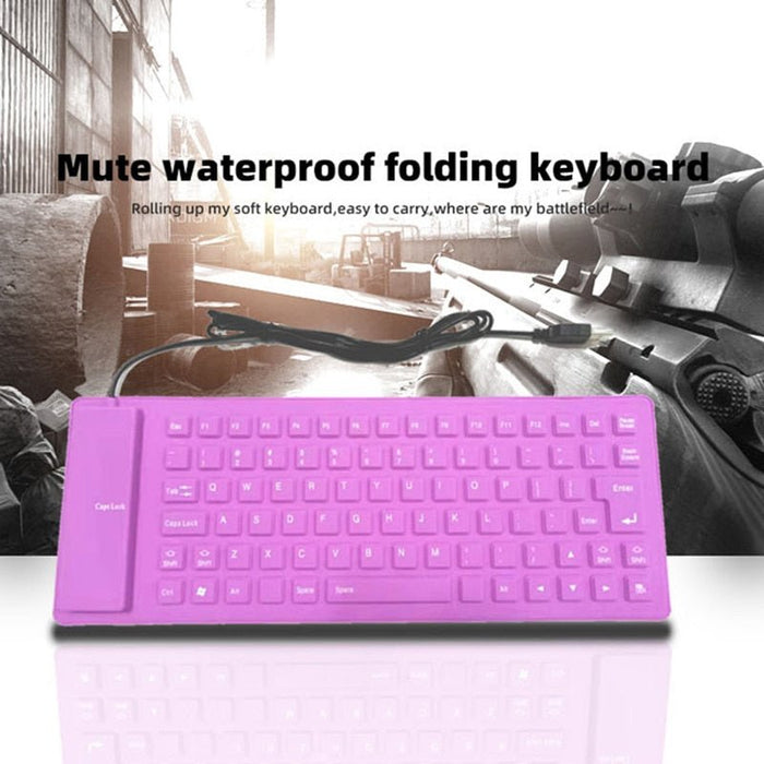 Foldable Silicone Keyboard For PC Tablet Laptop - Gear Elevation