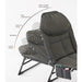 Folding Recliner Chair - Ultralight Folding Bed for Tent Travel Office Hiking Camp - Gear Elevation