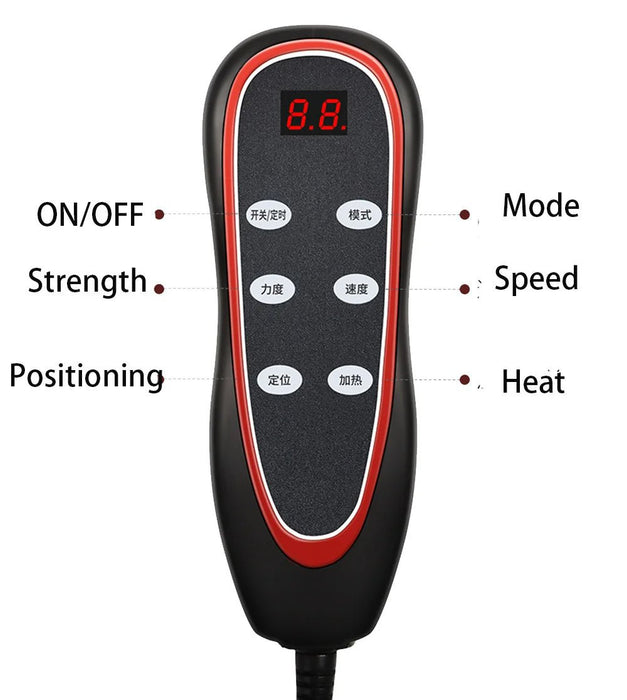 Full Body Shiatsu Massage Mat - Adjustable Heating Pad for Sitting Sleeping Lying Electric Mattress Pad - Gear Elevation