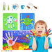 Funny Finger Painting Kit - 6/12 Colors Kids Washable Paint Set, Non Toxic and Safe Ink Pads - Gear Elevation