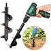 Garden Auger Spiral Drill Bit - Auger Drill Bit for Planting - Gear Elevation
