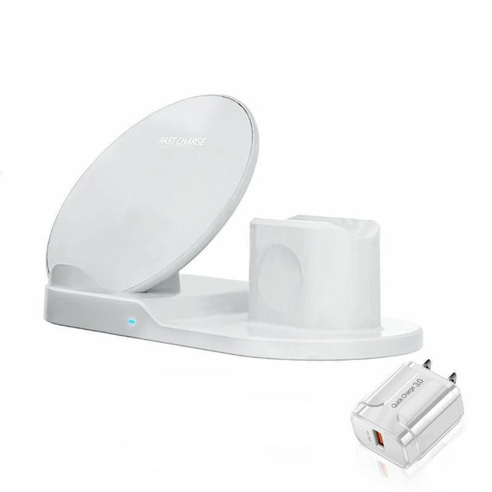 Gear Station 3.0™ - 3 in 1 Fast Wireless Charger Dock Station - Gear Elevation