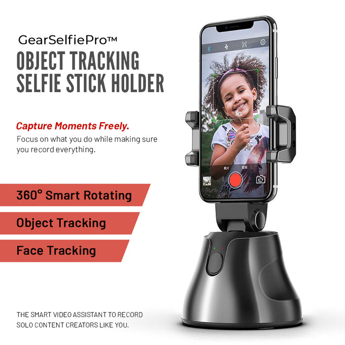 GearSelfiePro™ – Selfie-Stick-Halter mit Objektverfolgung