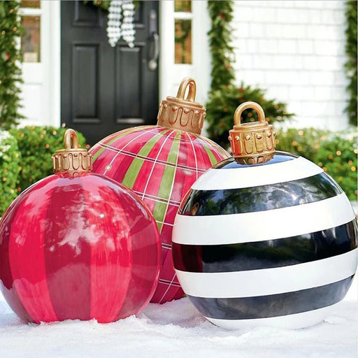 Giant Inflatable Christmas Ornament - Christmas Decoration Outdoor Inflatable Ball - Gear Elevation