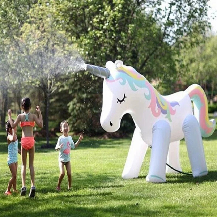 Giant Inflatable Unicorn Water Spray - Unicorn Sprinkler for Kids - Gear Elevation