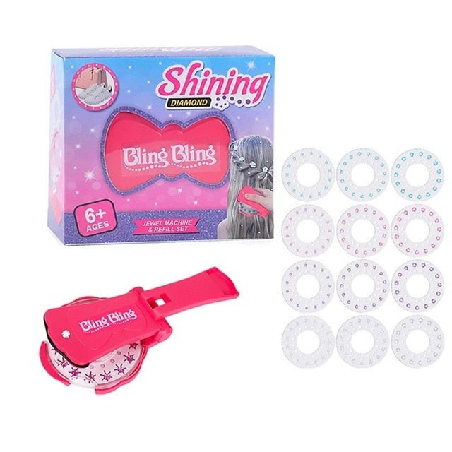 Hair Bling Stapler - Shining Bling Diamond Hair Sparkle Stapler Machine - Gear Elevation