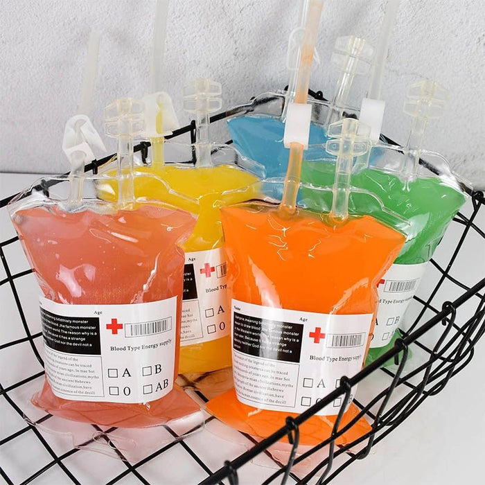 Halloween Blood Bags for Drinks - 400ml Cosplay Party Blood Bag - Gear Elevation