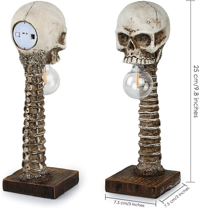 Halloween Skull Skeleton Lamp - Halloween Table Skeleton Lamp - Gear Elevation