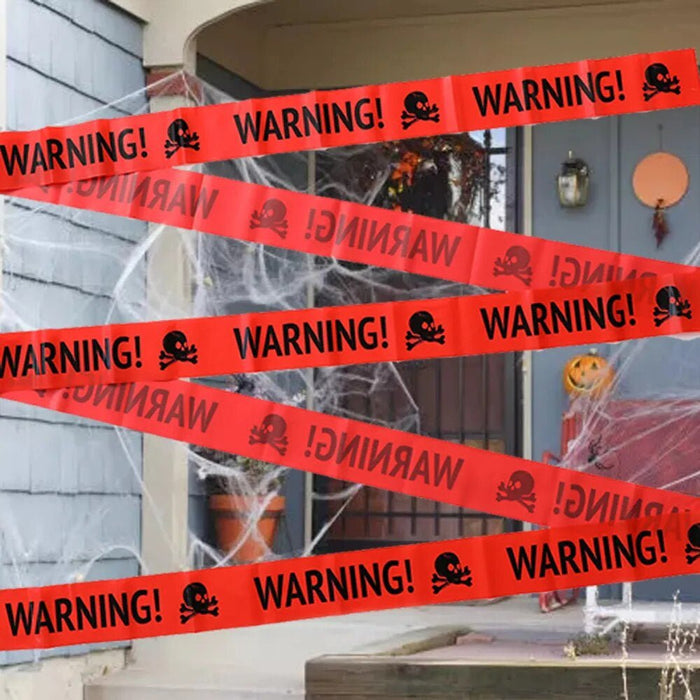 Halloween Warning Caution Tape - Warning Line Halloween Decoration - Gear Elevation