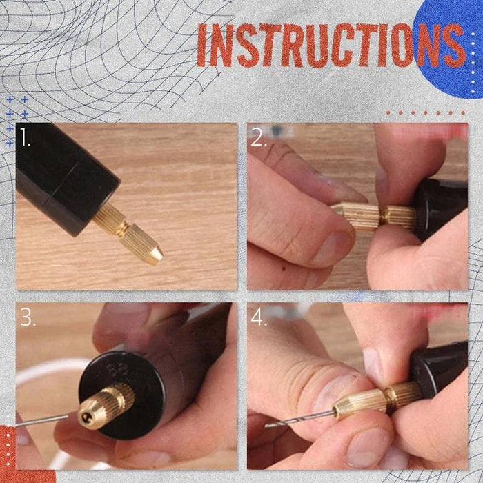 Handy Drilling Electric Tool - DIY Mini Drilling Electric Tool for Trimming, Cutting, Drilling, Engraving and Polishing - Gear Elevation