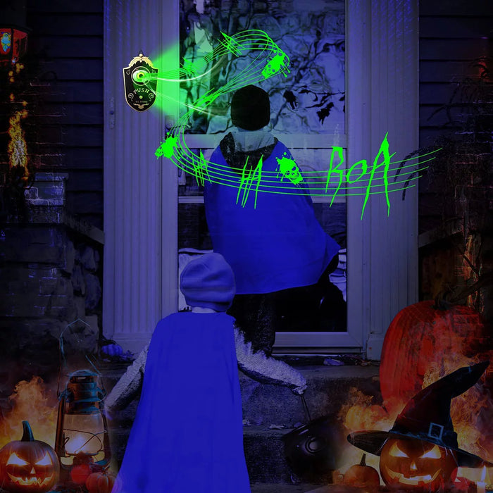 Haunted Doorbell Animated Eyeball - Animated Eyeball with Spooky Sounds - Gear Elevation